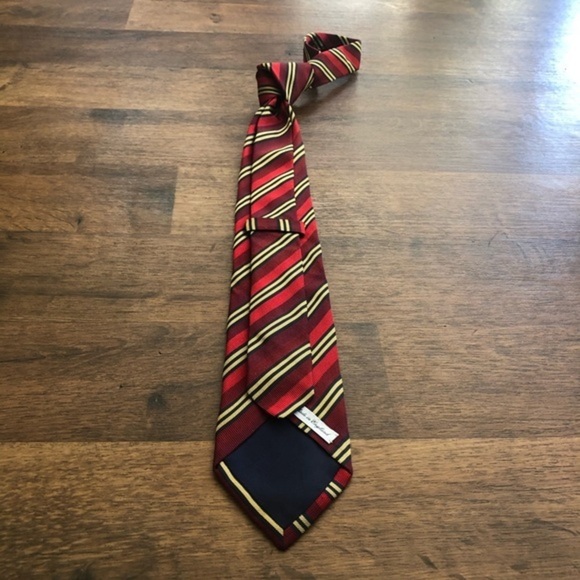 Burberry by Drakes Rare Handmade Striped Silk Tie - Picture 3 of 8